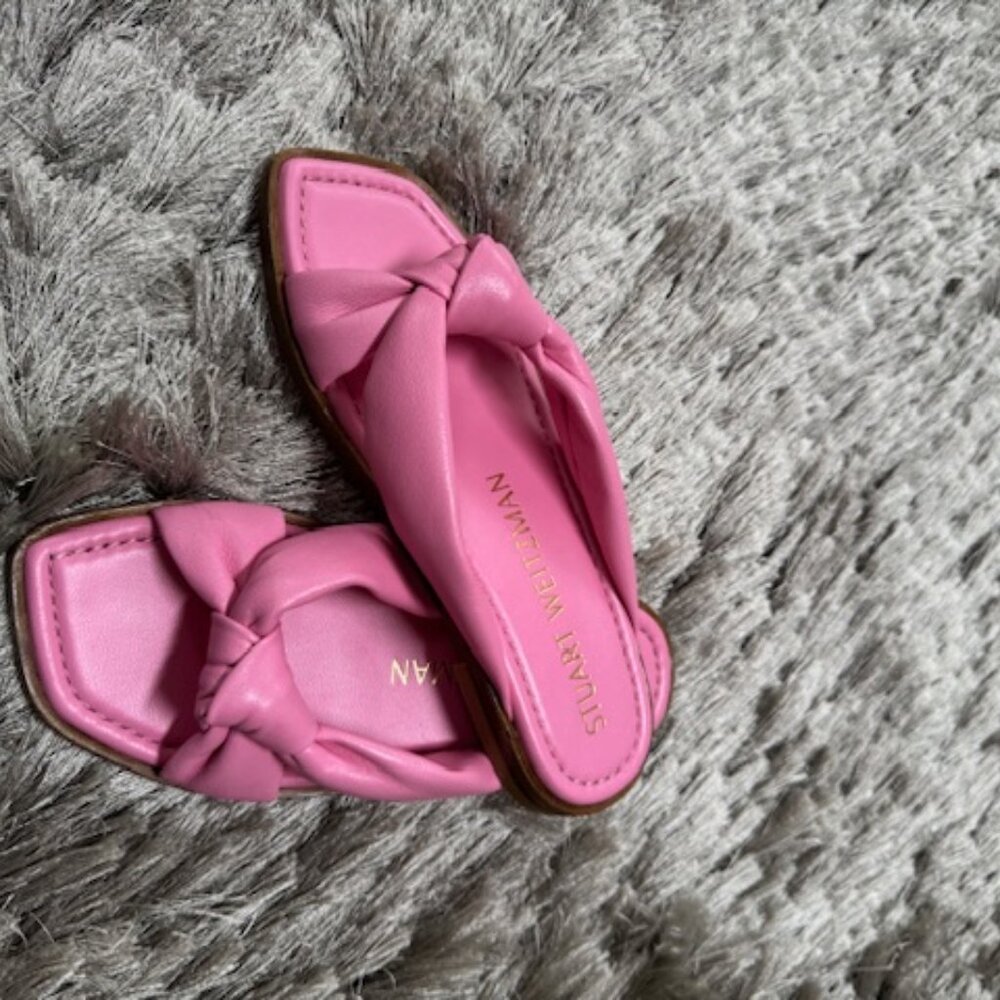 Stuart Weitzman Playa Knot Slide Sandals